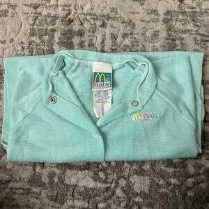 Vintage McBaby McDonald's Mint Green Footed Onepiece Bodysuit M (3-6M)